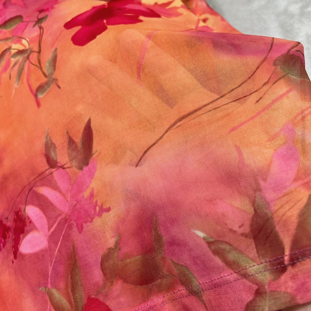 Vintage Studio Y Floral Watercolor Sheer Slip Skirt L Y2K Phoebe Artsy Fairy - Picture 3 of 12